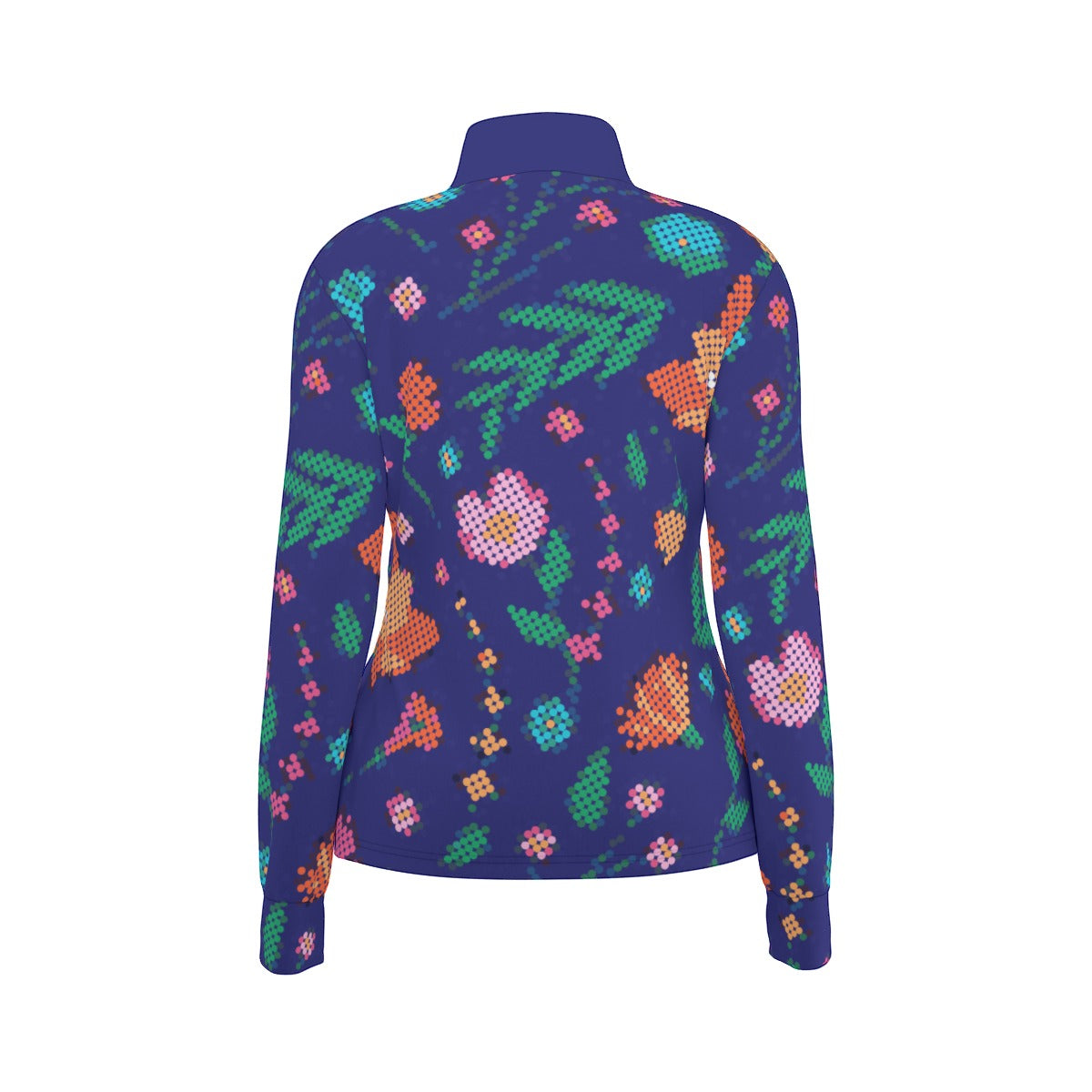 Métis Digital Dotted Floral Thumbhole Light Jacket