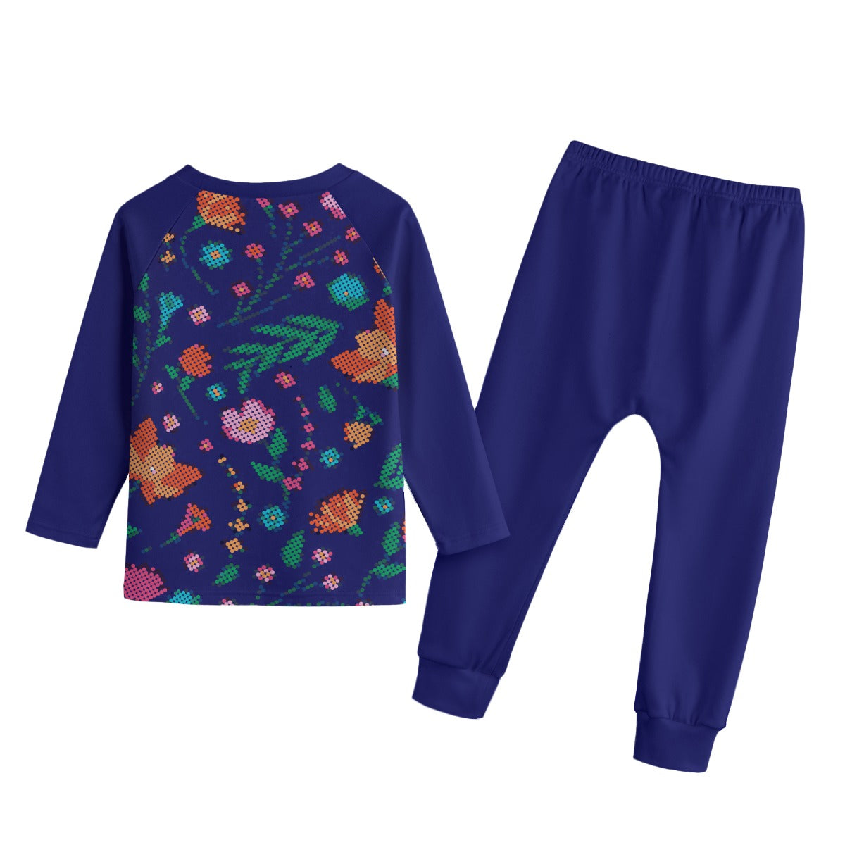 Métis Digital Dotted Floral Fleece Set