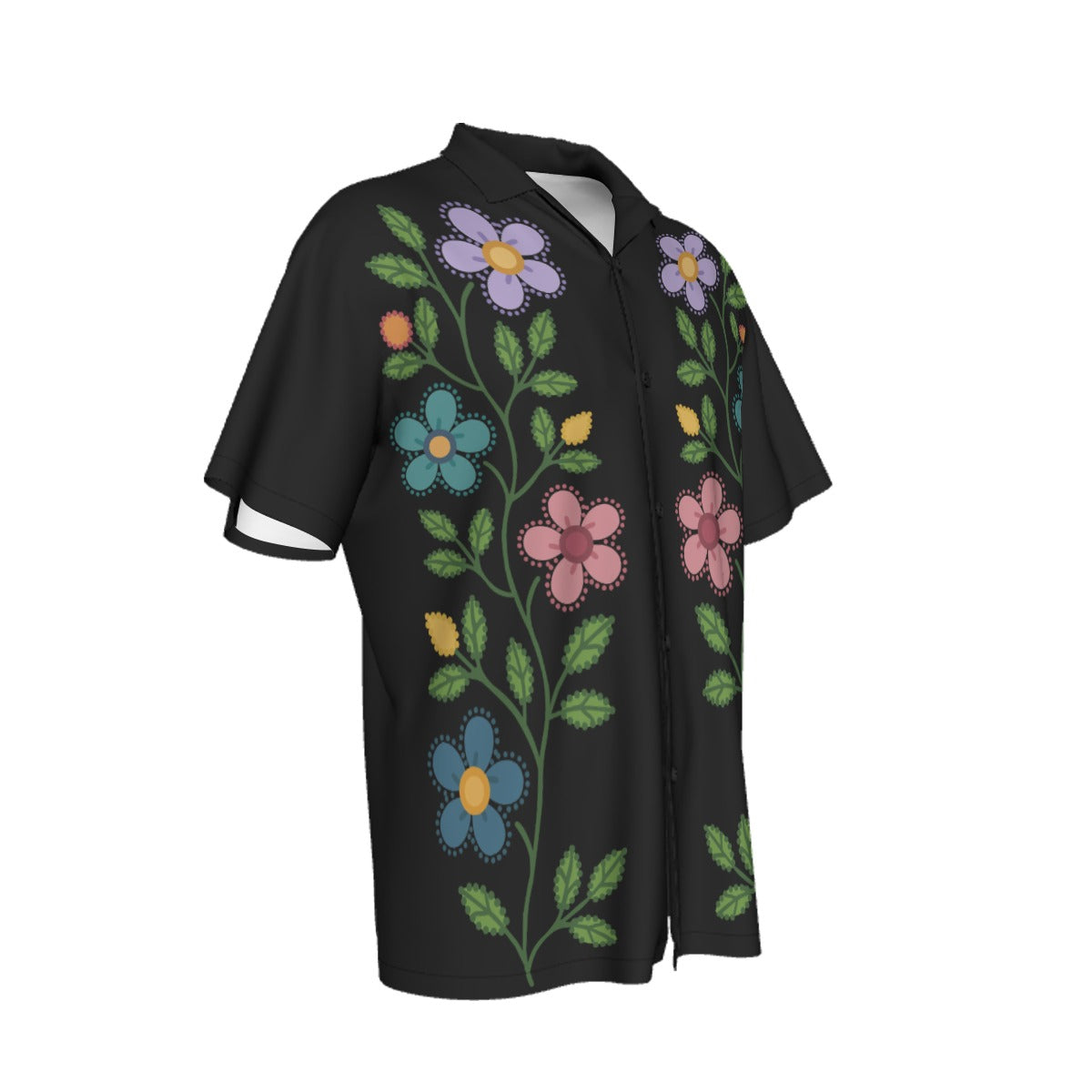 Métis Dotted Floral Hawaiian Shirt