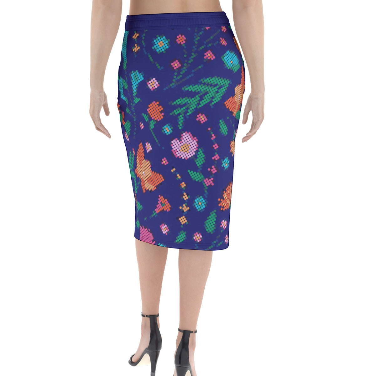 Women's Métis Digital Dotted Floral Hip Skirt