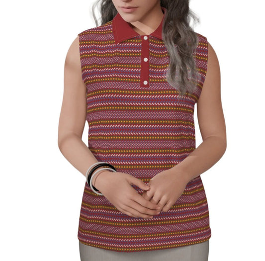 Women's Métis Sash Sleeveless Polo