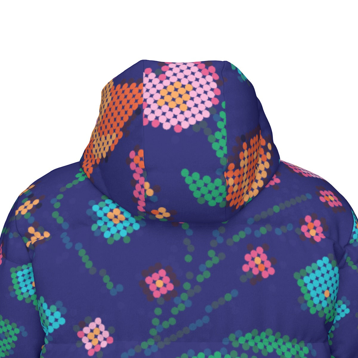 Unisex Métis Digital Dotted Floral Down Filled Jacket