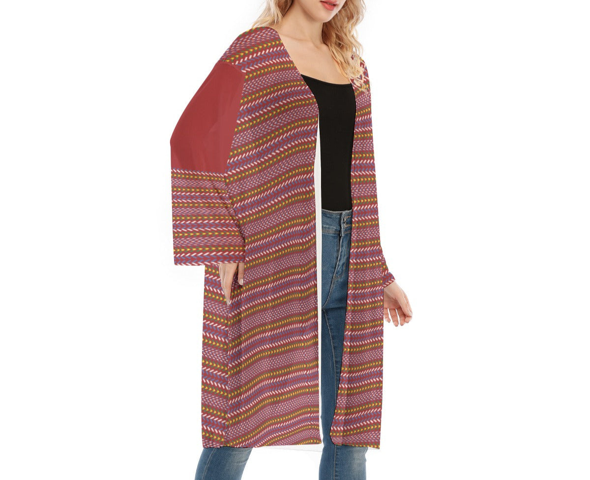 Métis Sash Mesh Cardigan