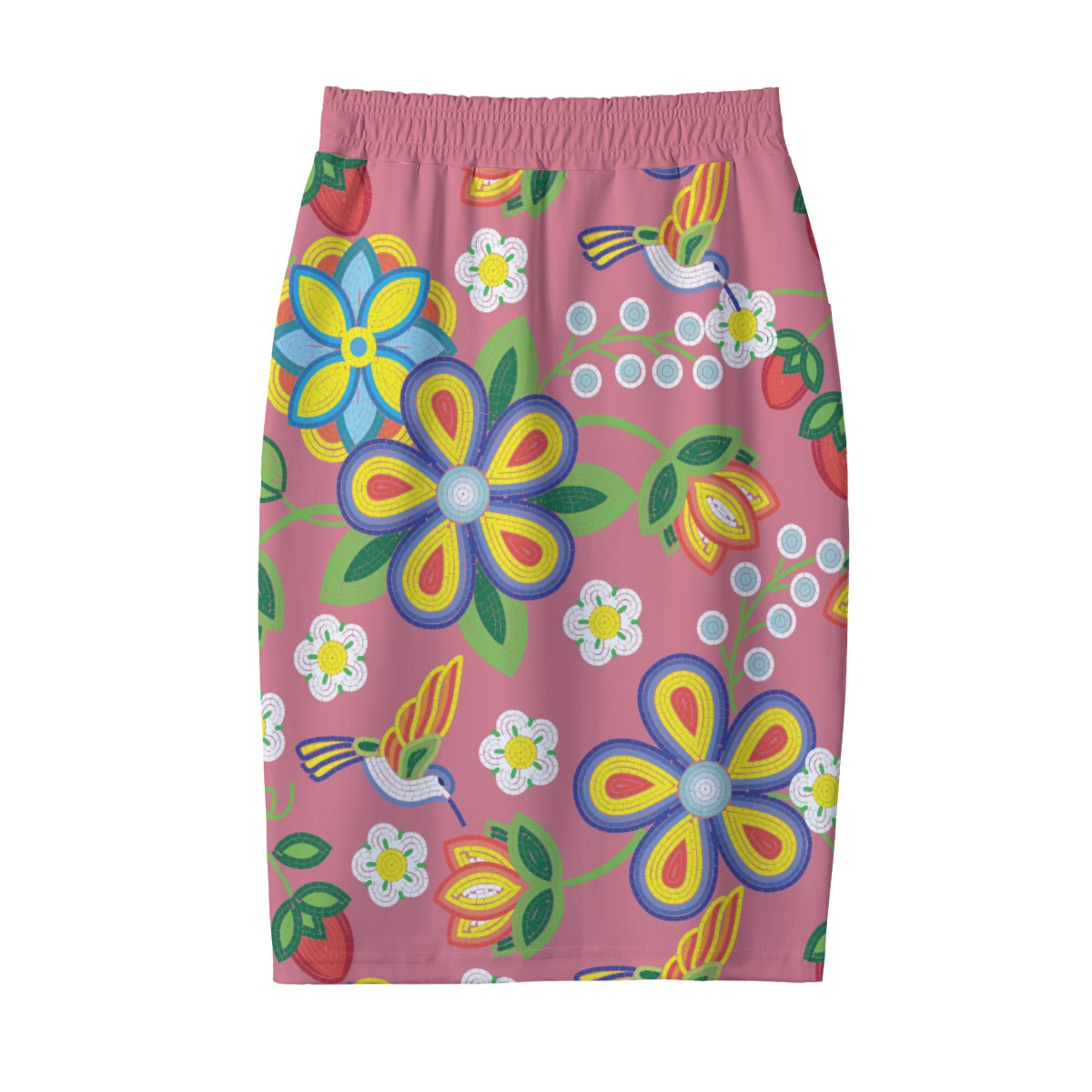 Blush Meadow Pencil Skirt