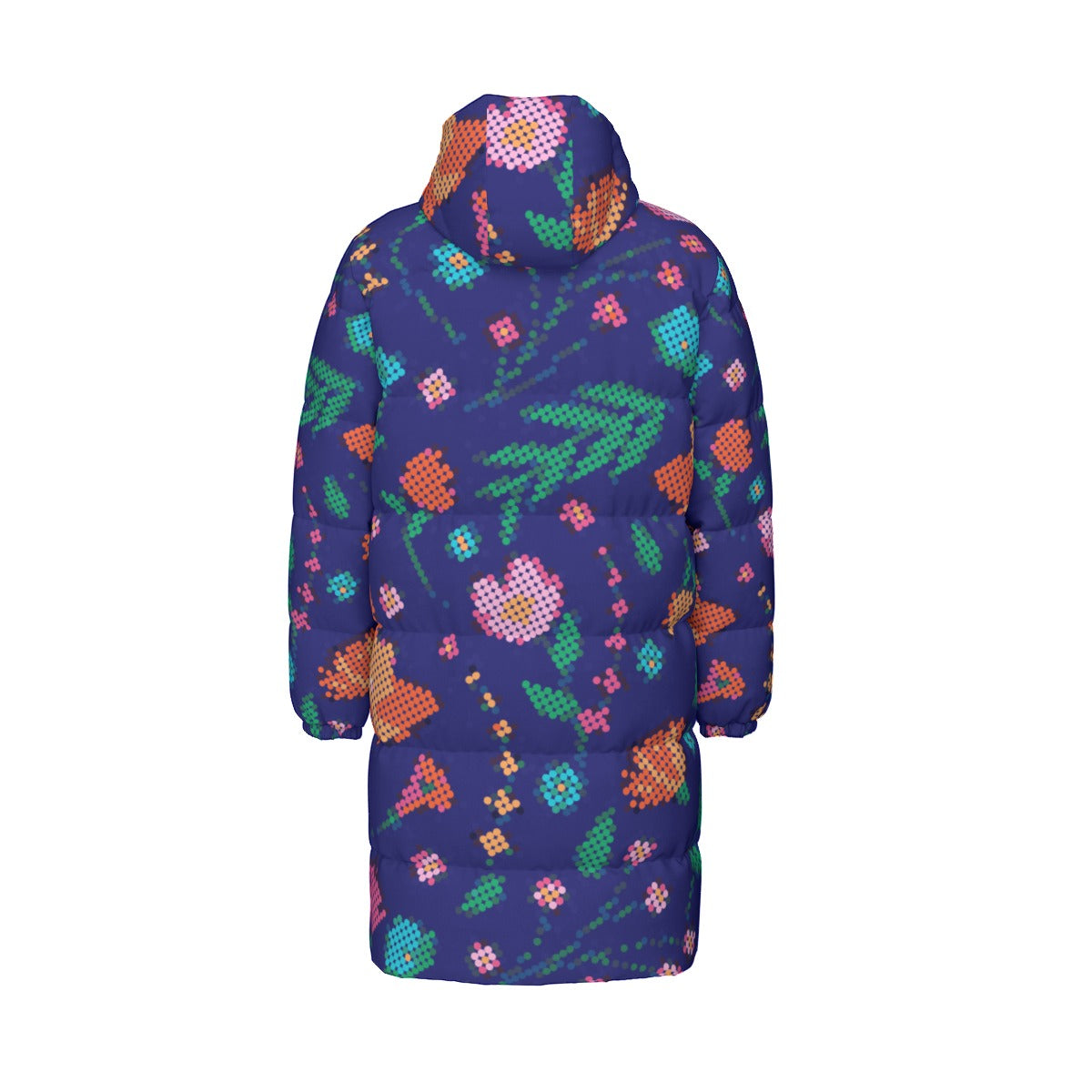 Unisex Métis Digital Dotted Floral Down Filled Jacket