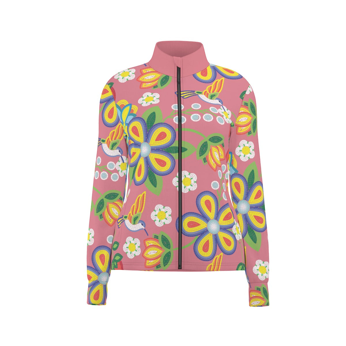 Métis Floral Beaded Thumbhole Light Jacket