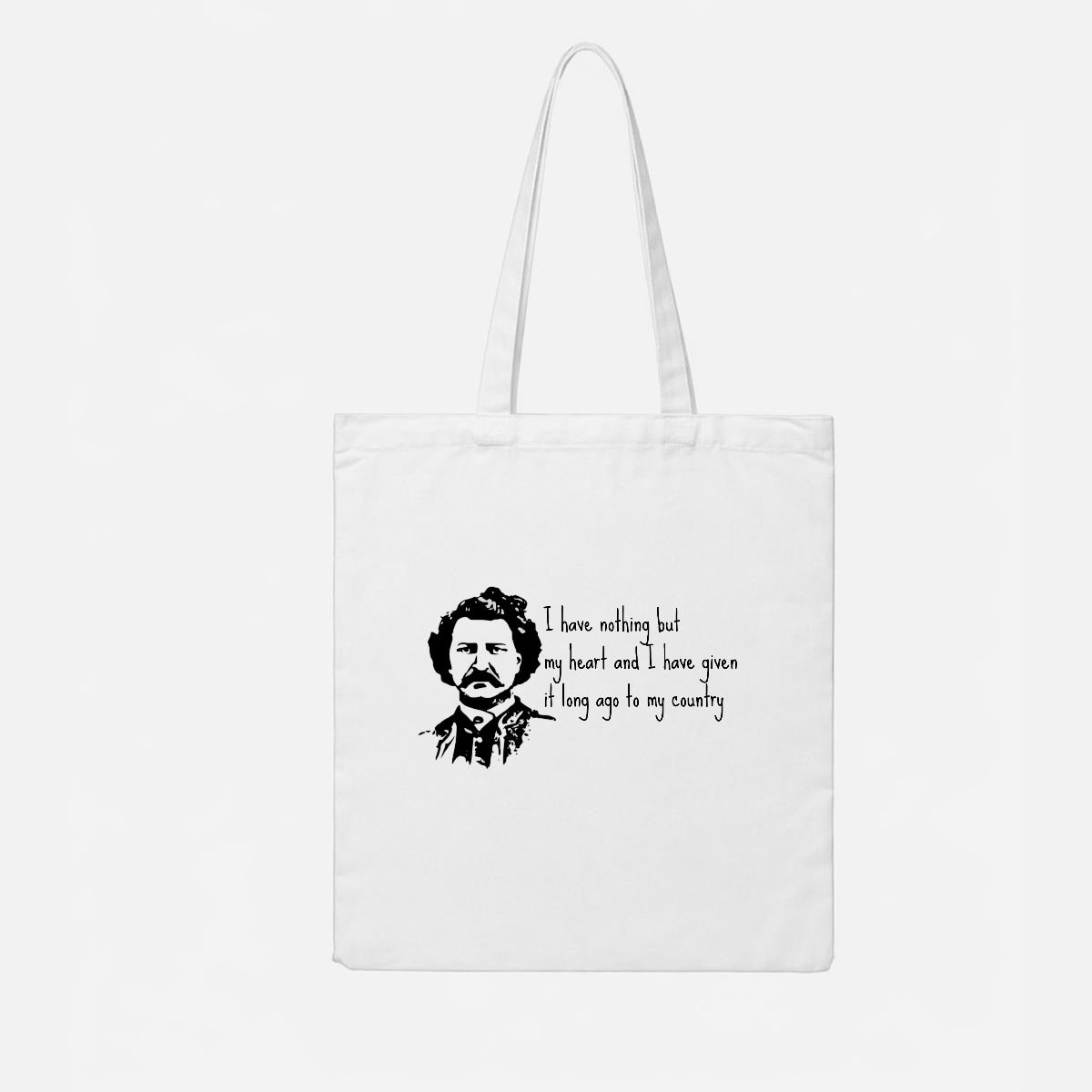 Louis Riel Quote Canvas Tote Bag