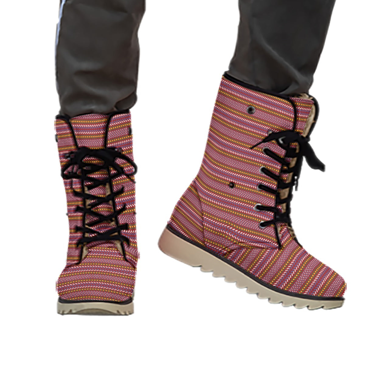 Women's Métis Sash Print Plush Boots