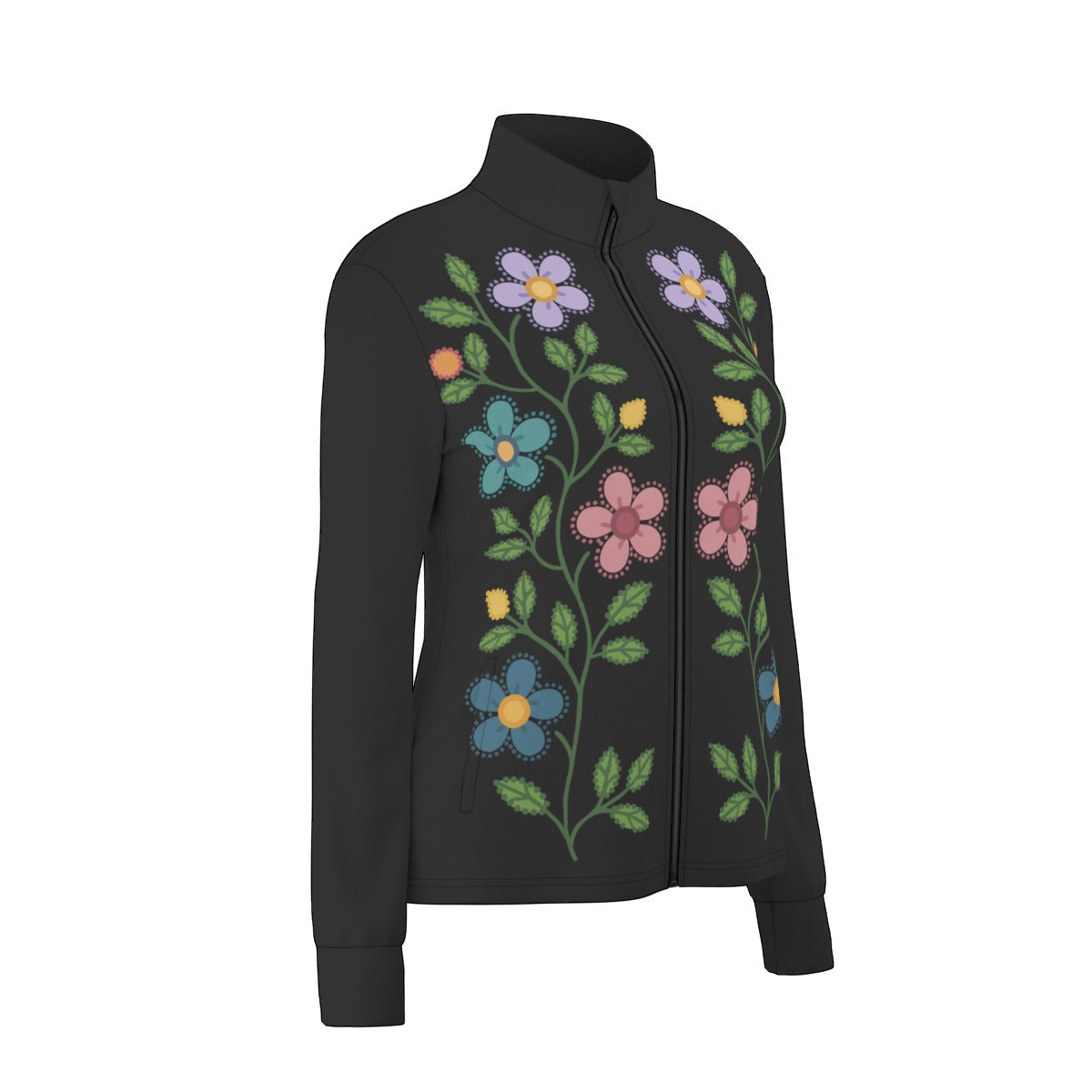 Métis Dotted  Floral Thumbhole Light Jacket
