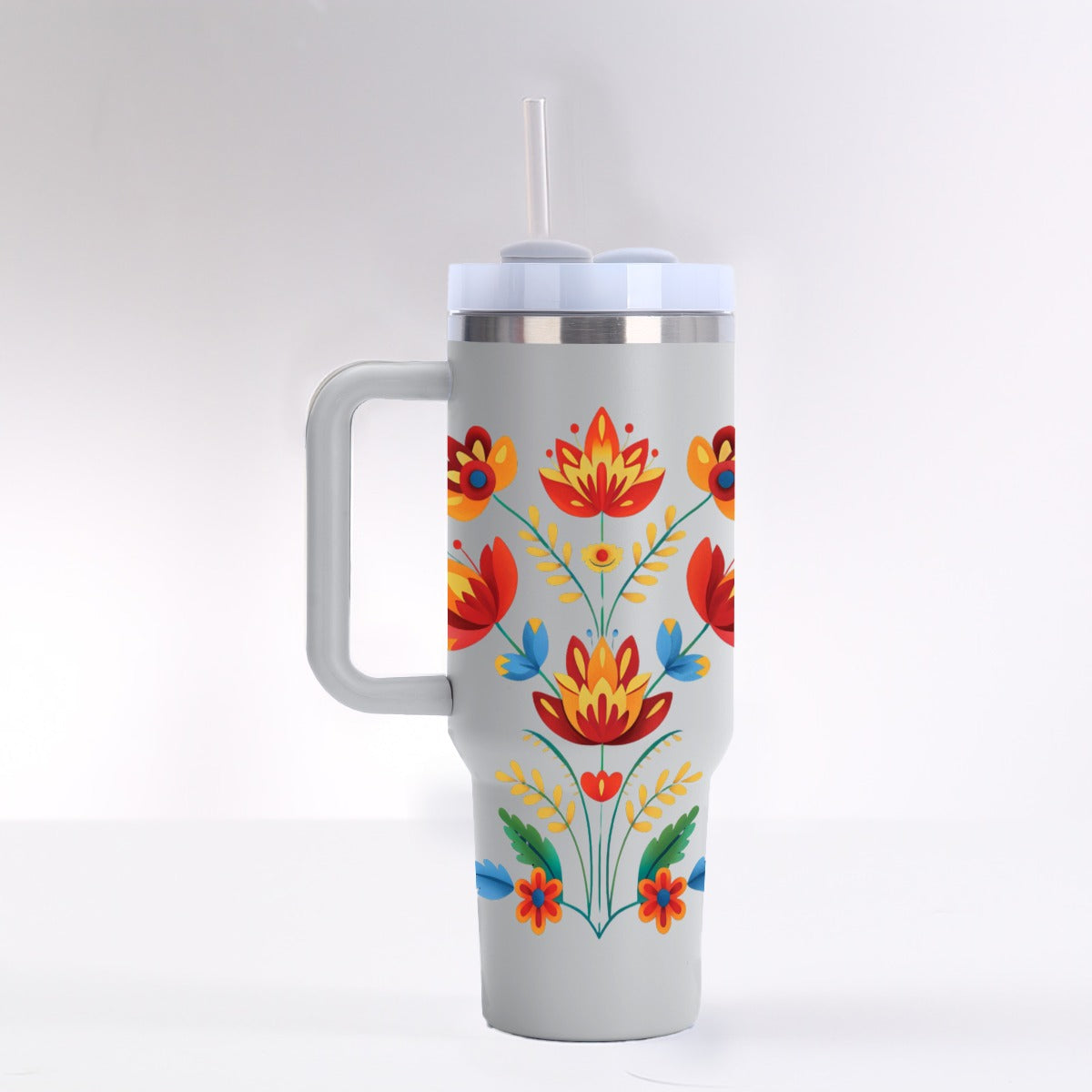 Sunrise Bloom 40 oz Travel Tumbler