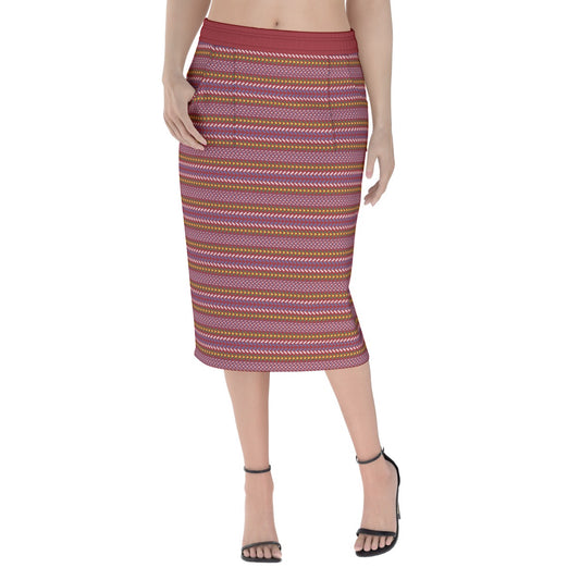 Women's Métis Sash Print Hip Skirt