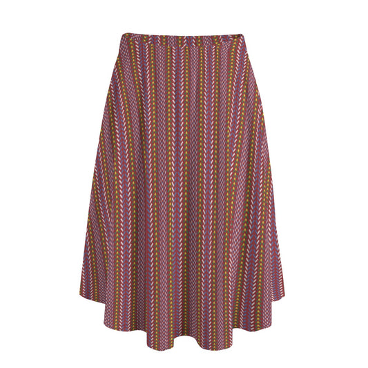 Women's Métis Sash Print Mid Skirt