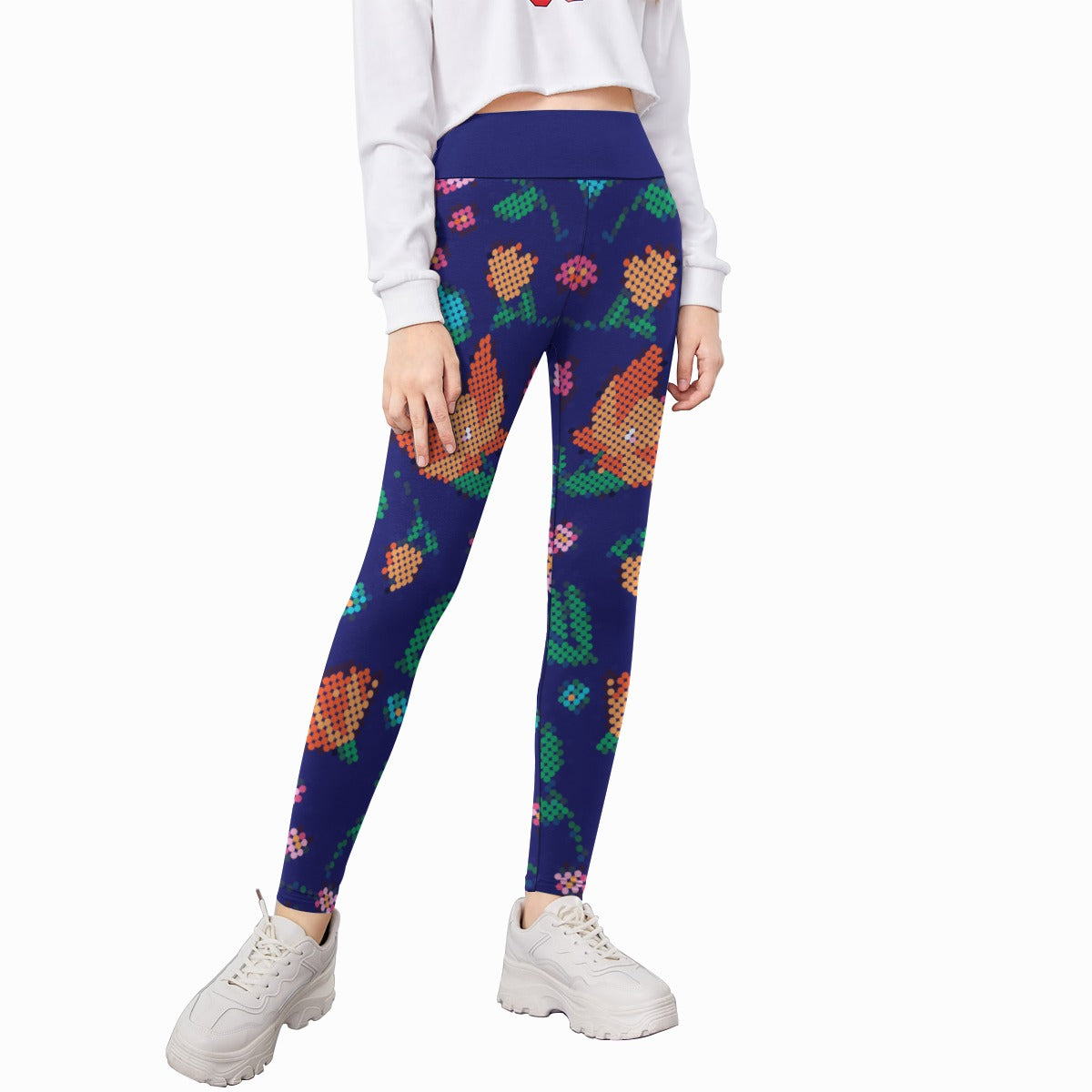 Métis Digital Dotted Floral Leggings