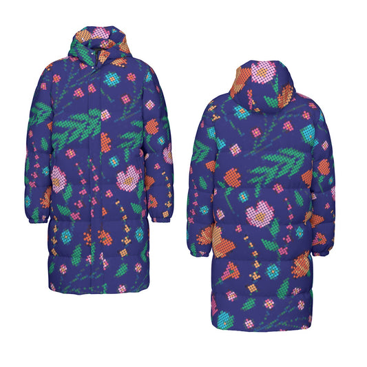 Unisex Métis Digital Dotted Floral Down Filled Jacket