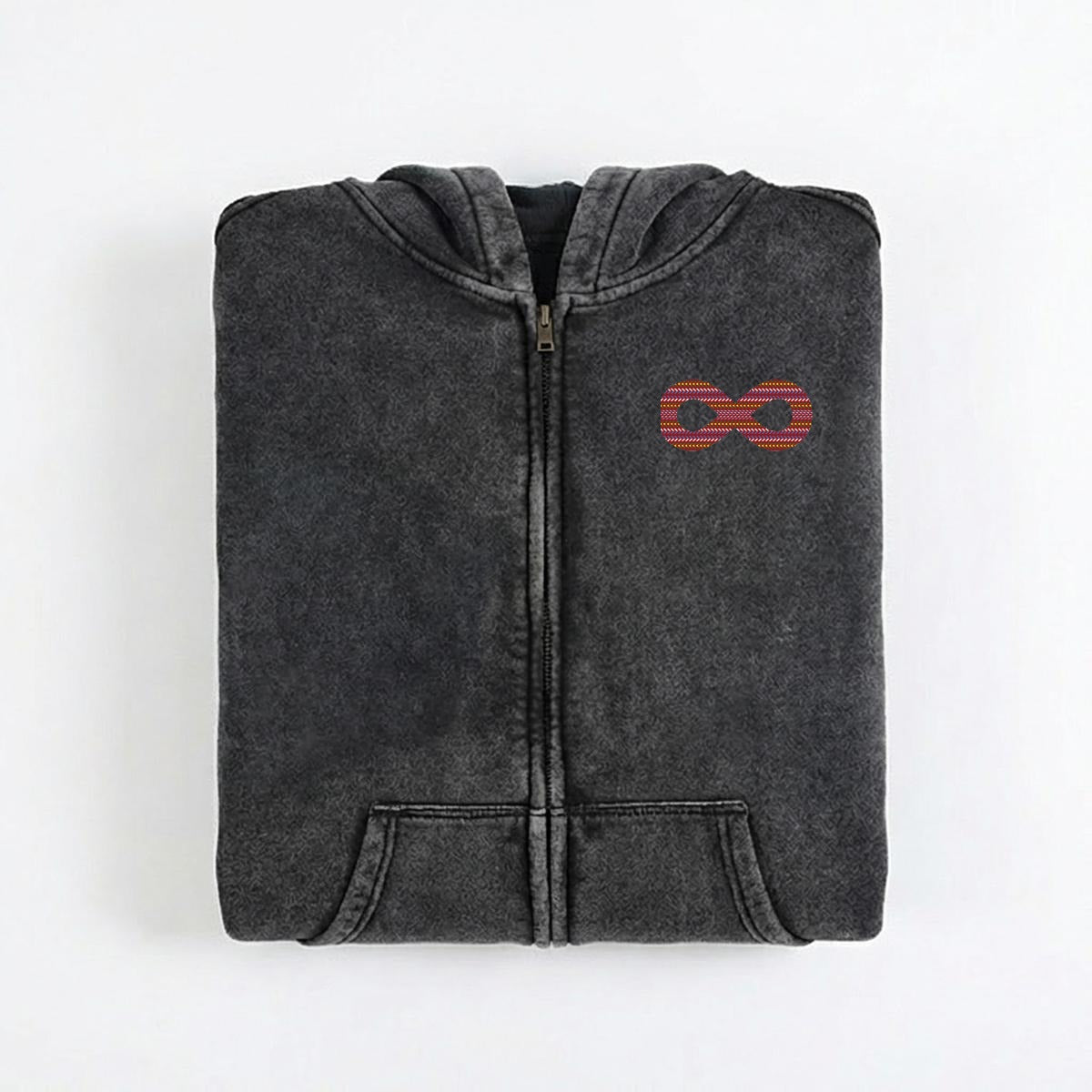 Métis Infinity Sash Vintage Wash Zip Hoodie
