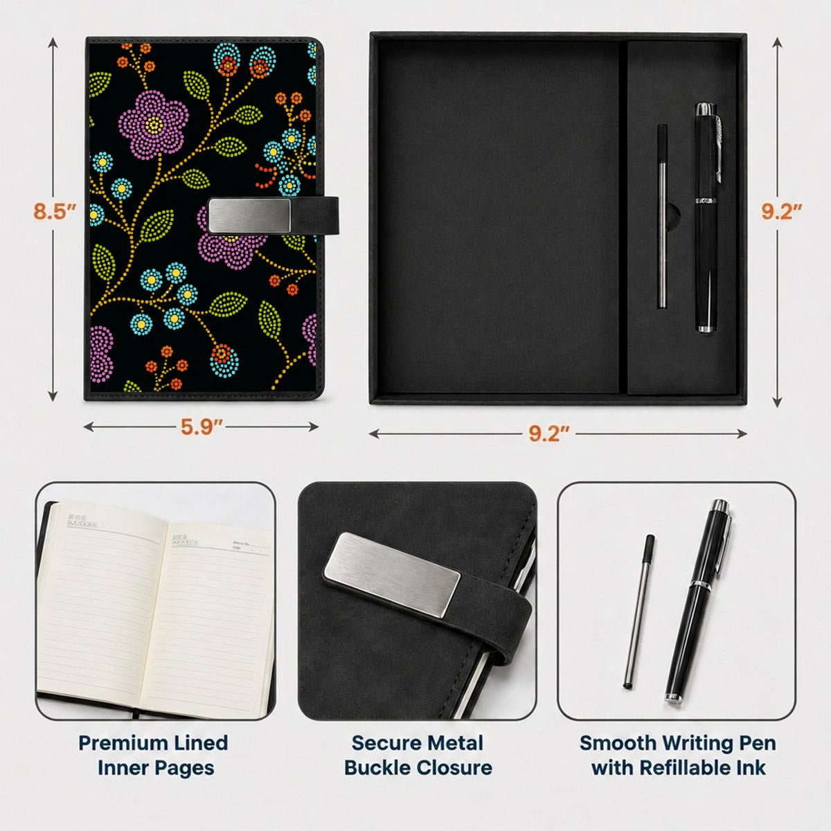 Prairie Bloom Notebook Set