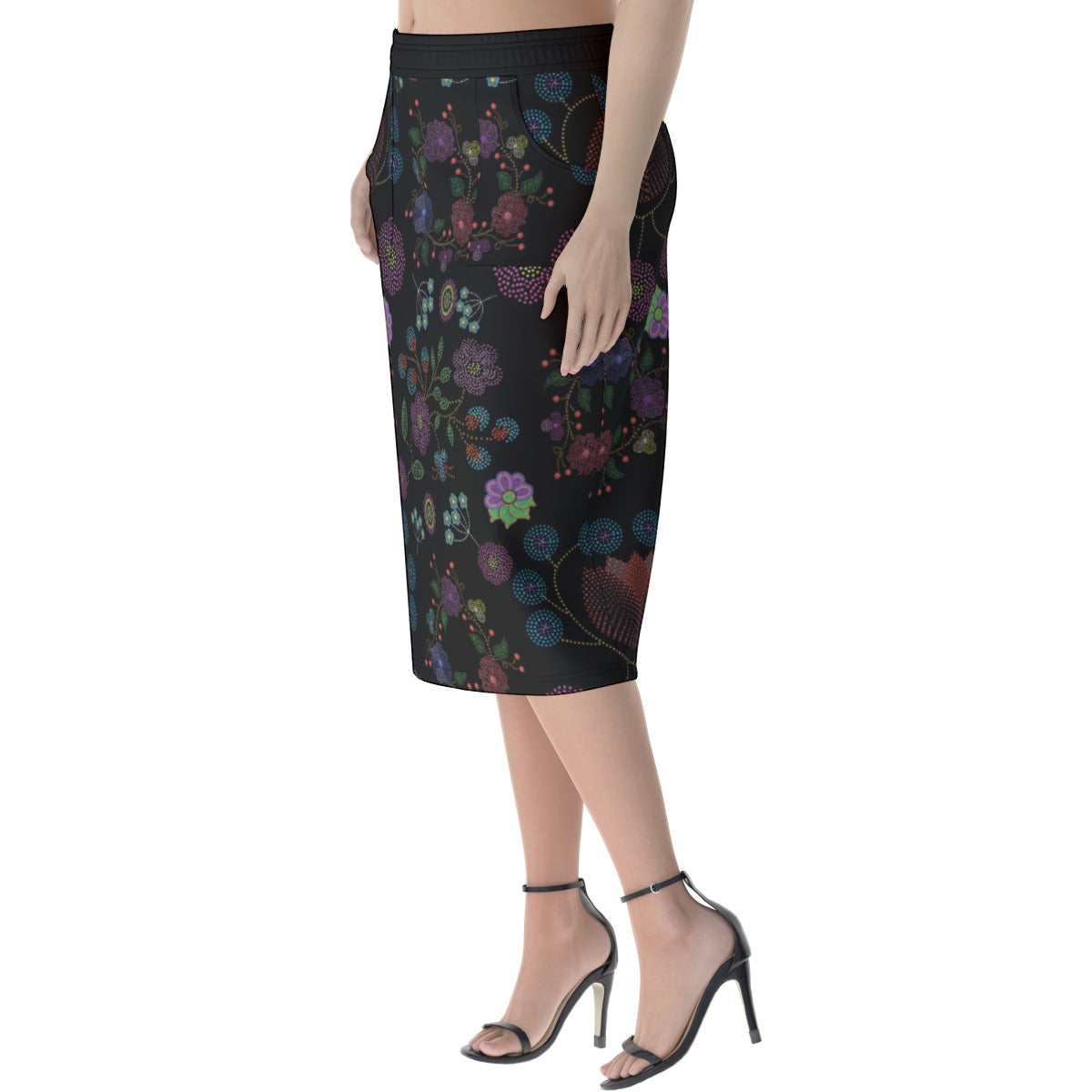 Women's Métis Floral Dotted Hip Skirt