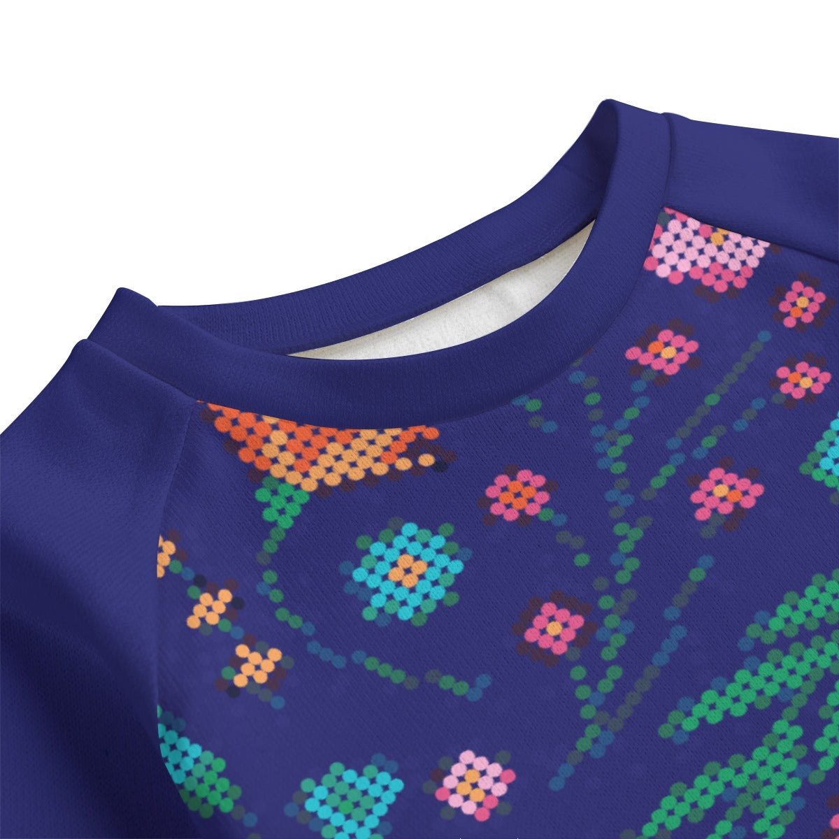 Métis Digital Dotted Floral Fleece Set