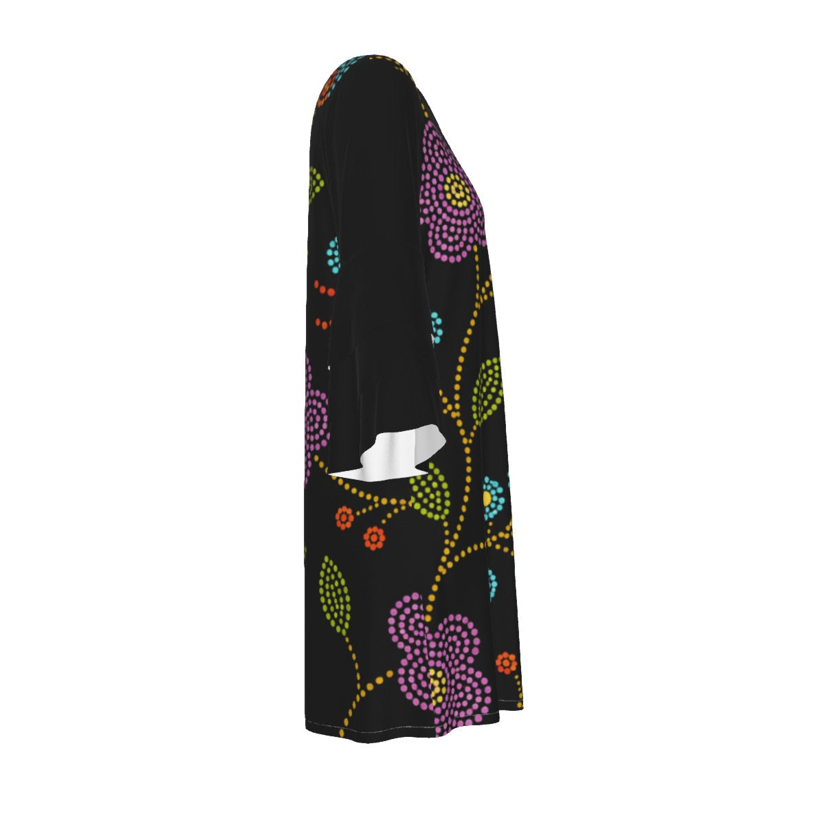 Prairie Bloom Ruffle Sleeve Dress
