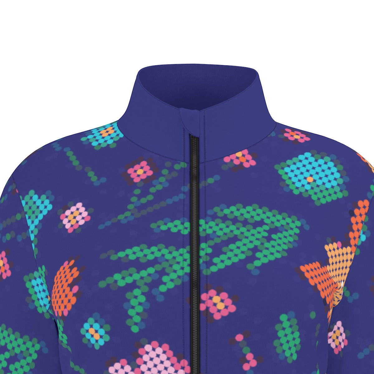 Métis Digital Dotted Floral Thumbhole Light Jacket