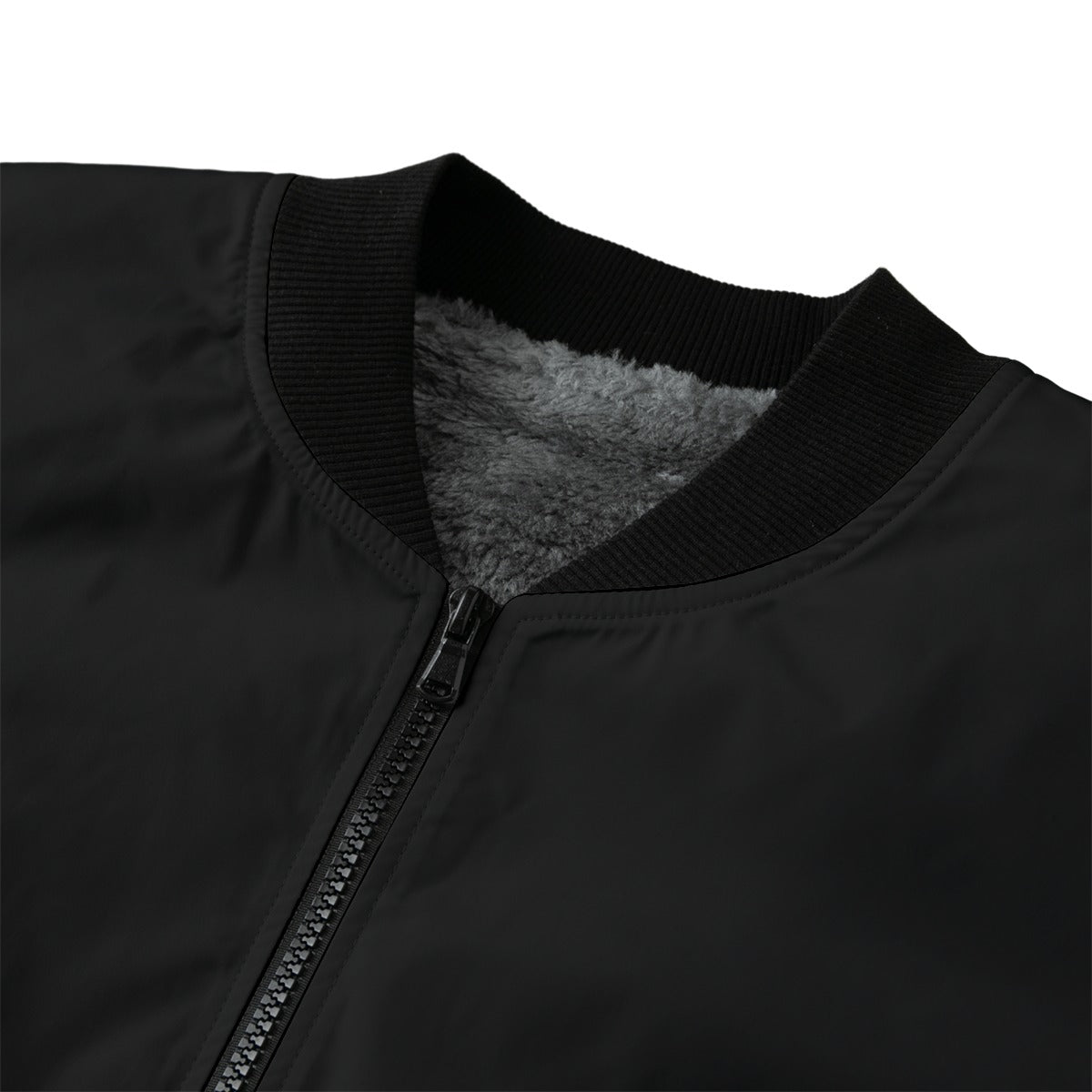 Métis Dotted Floral Fleece Bomber Jacket