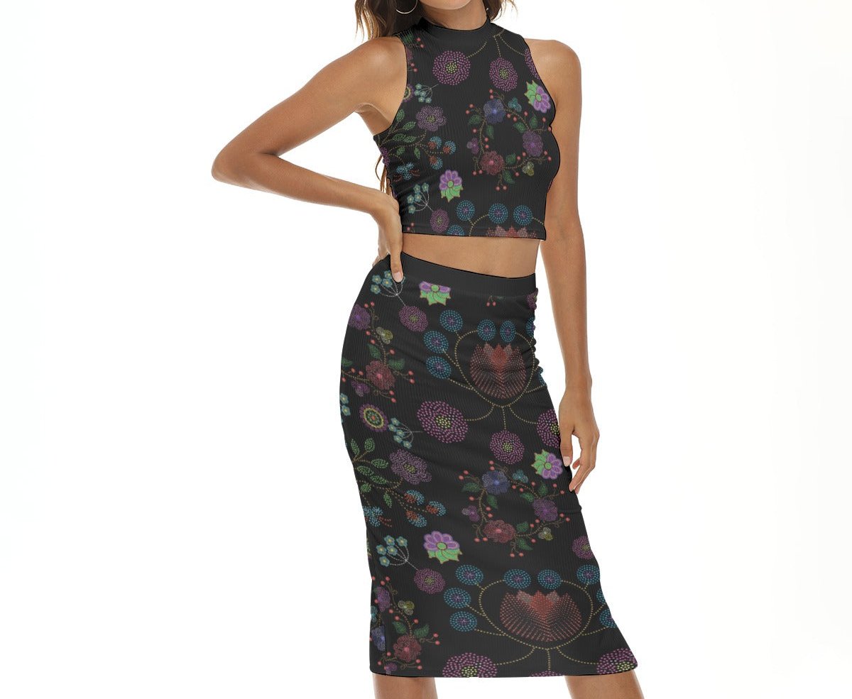 Women's Métis Floral Dotted Pencil Skirt Set