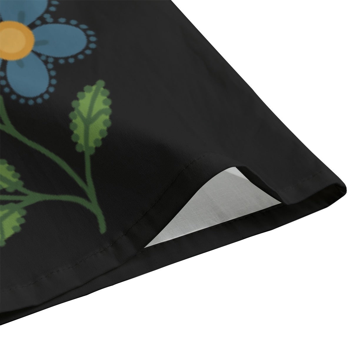 Métis Dotted Floral Long Sleeve Lapel Collar Shirt