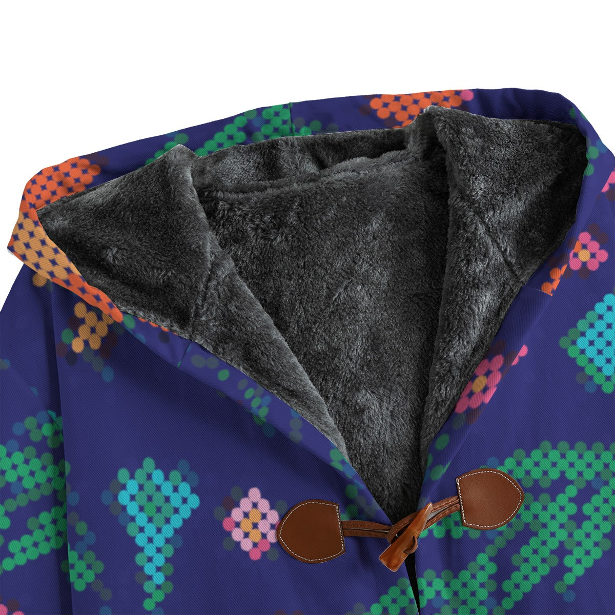 Men's Métis Digital Dotted Floral Canvas Fleece Jacket