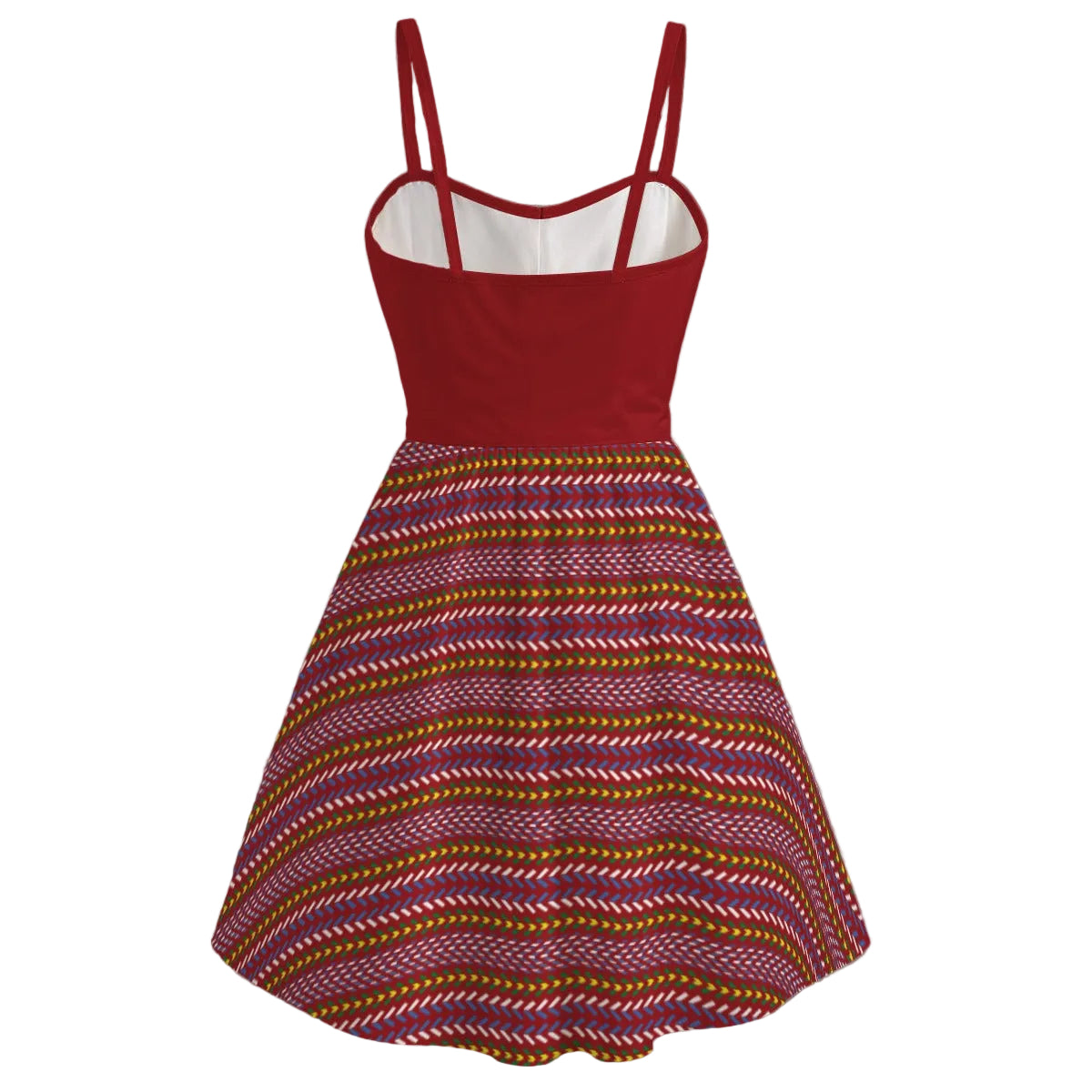 Métis Sash Print Spaghetti Strap Dress