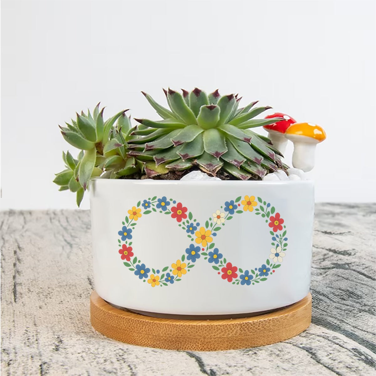 Floral Infinity Flowerpot
