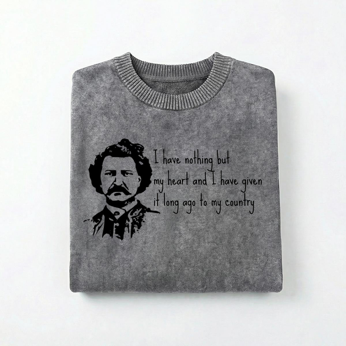 Louis Riel Quote Vintage Crewneck