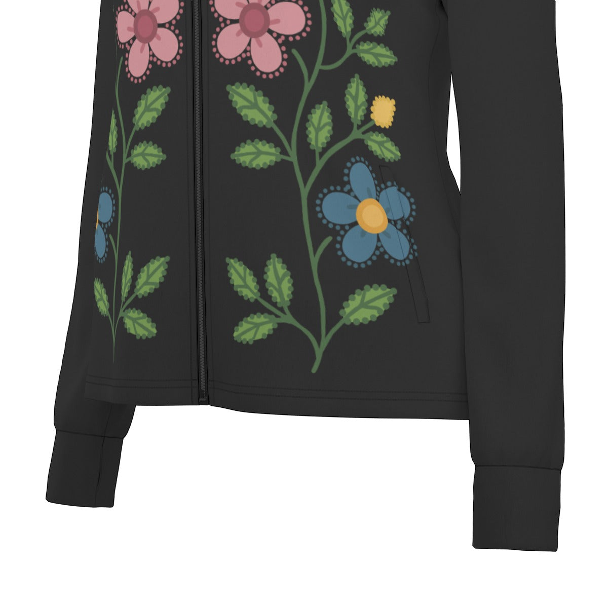 Métis Dotted  Floral Thumbhole Light Jacket