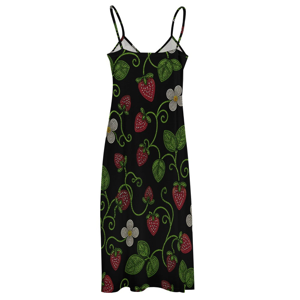 Wild Strawberry Maxi Dress