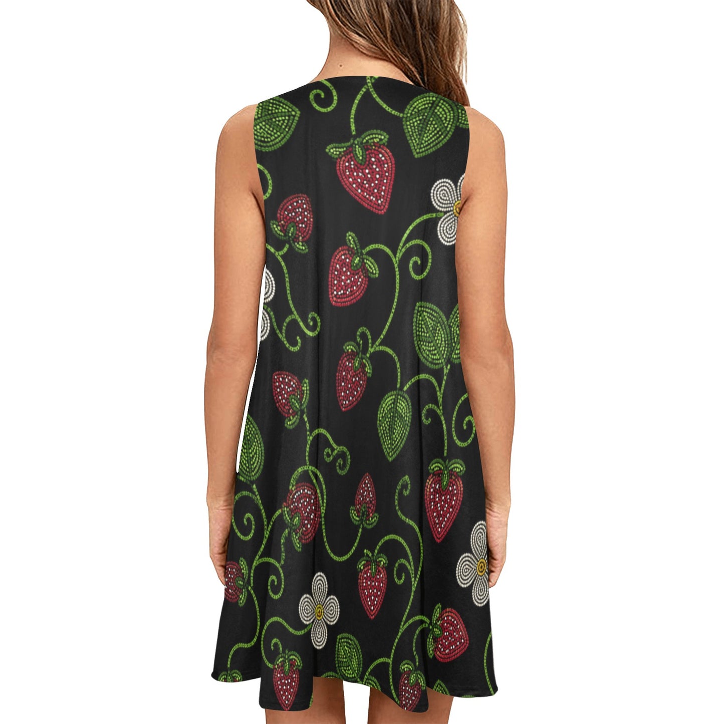 Wild Strawberry Sleeveless Pocket Dress