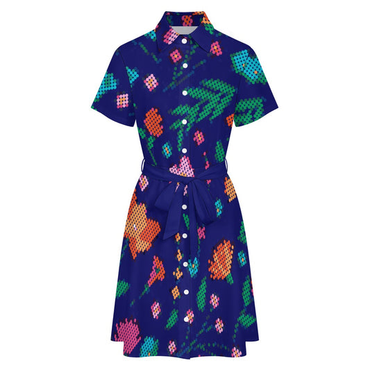 Métis Dotted Floral Dress