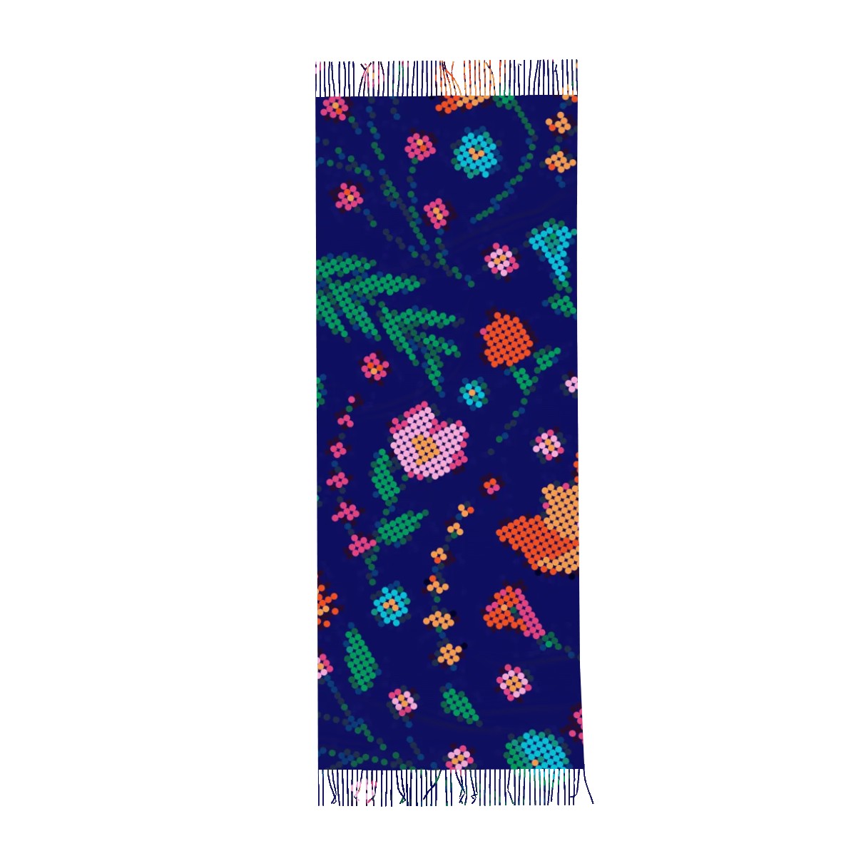 Métis Dotted Floral Scarf