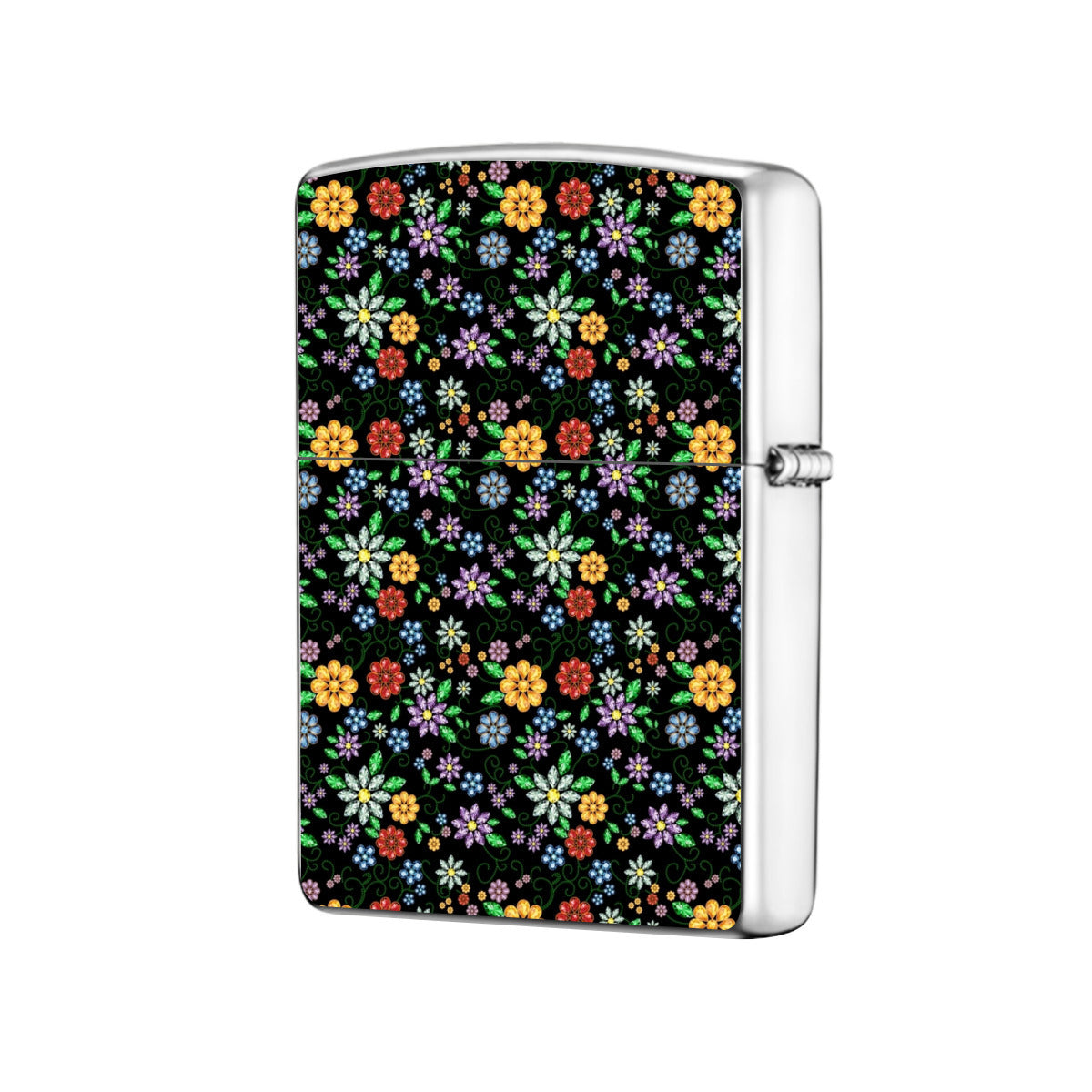 Métis Inspired Floral Beaded Lighter Case