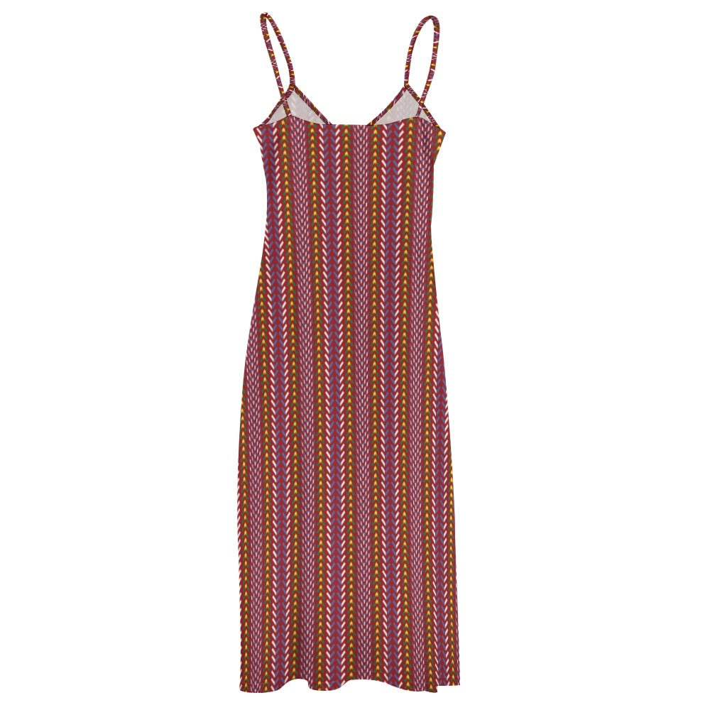 Métis Sash Print Maxi Dress