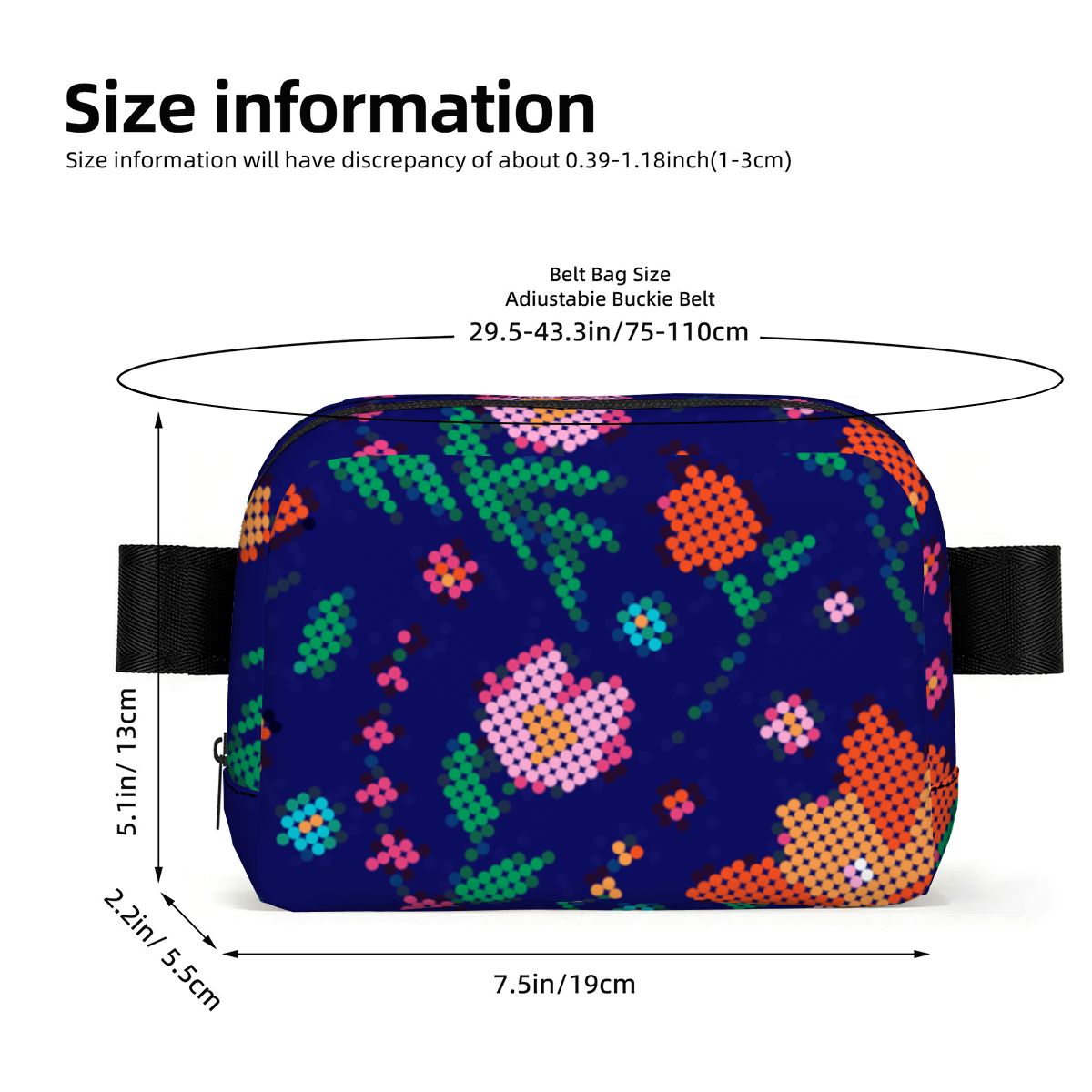 Métis Dotted Floral Fanny Pack