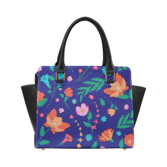 Métis Dotted Floral Classic Shoulder Handbag