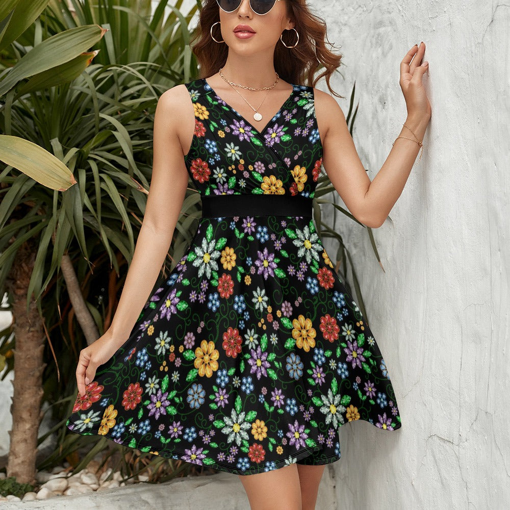Prairie Garden V Neck Dress