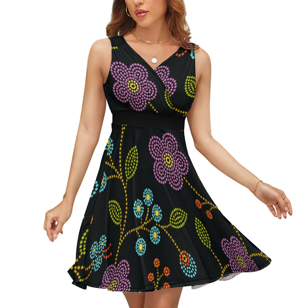 Prairie Bloom V Neck Dress