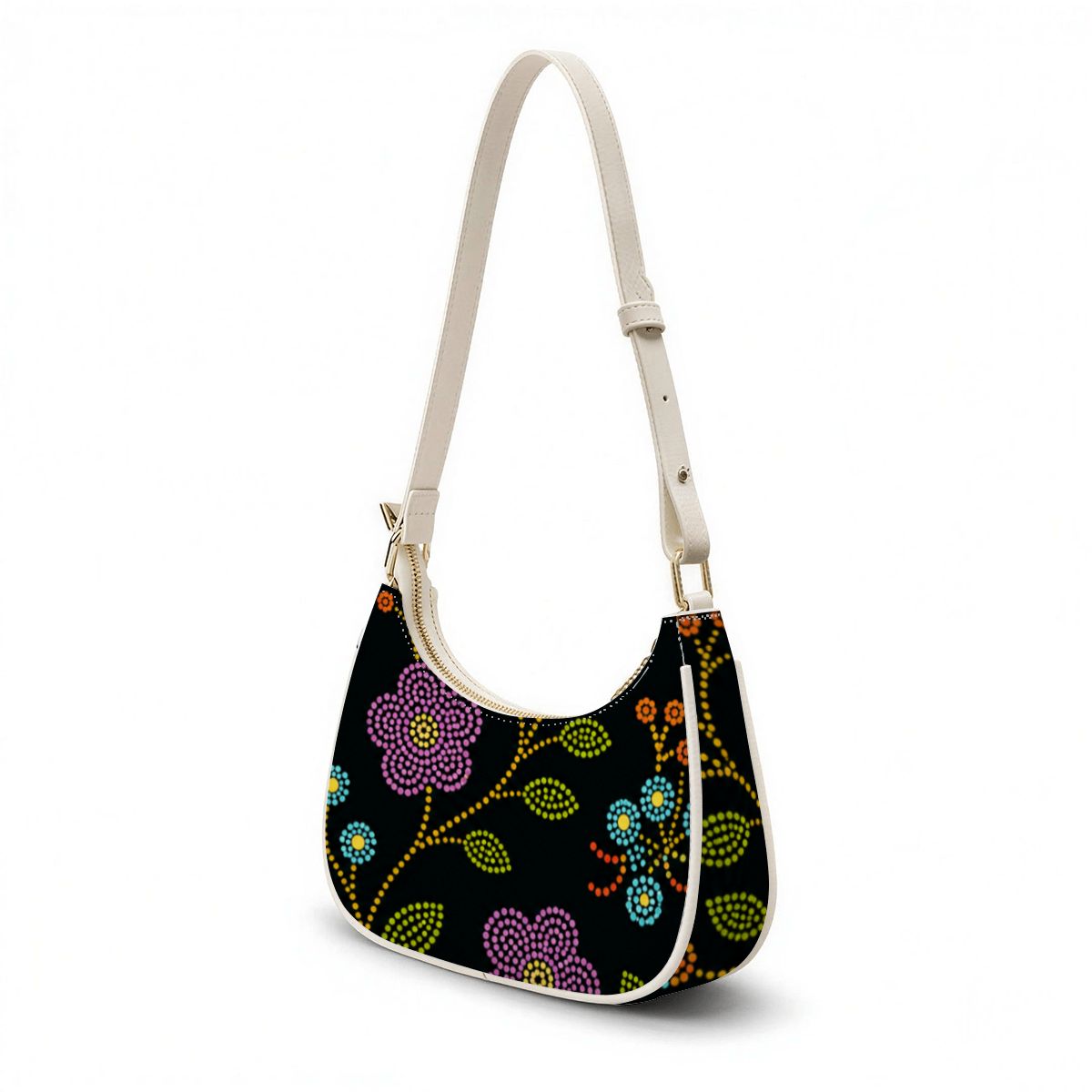 Prairie Bloom Crescent Shoulder Bag