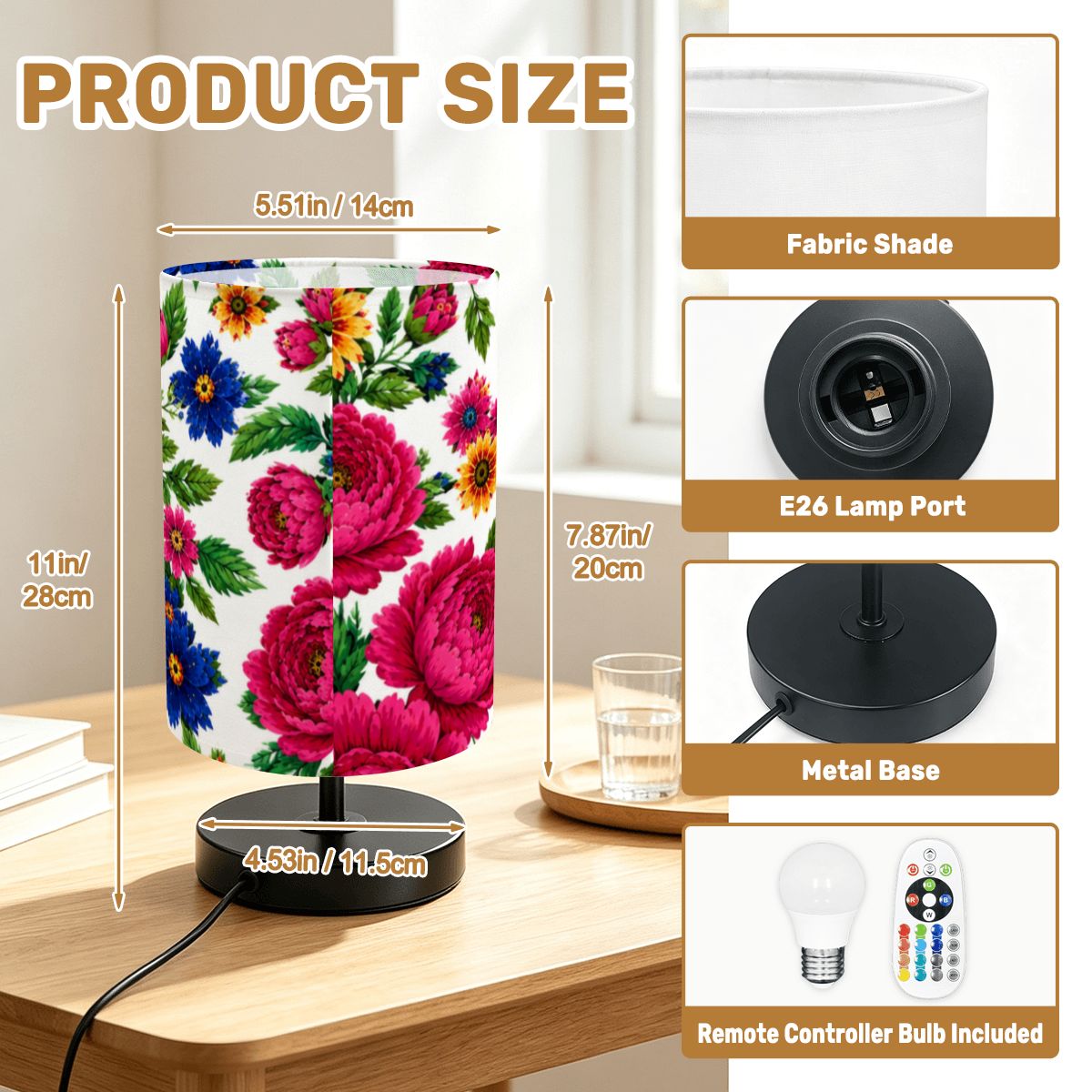 Snow Kokum Ambient Table Lamp