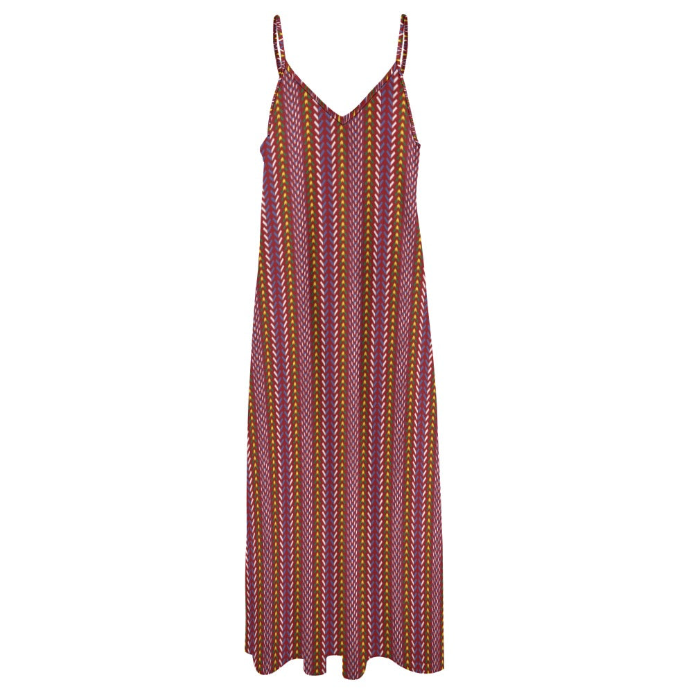 Métis Sash Print Maxi Dress