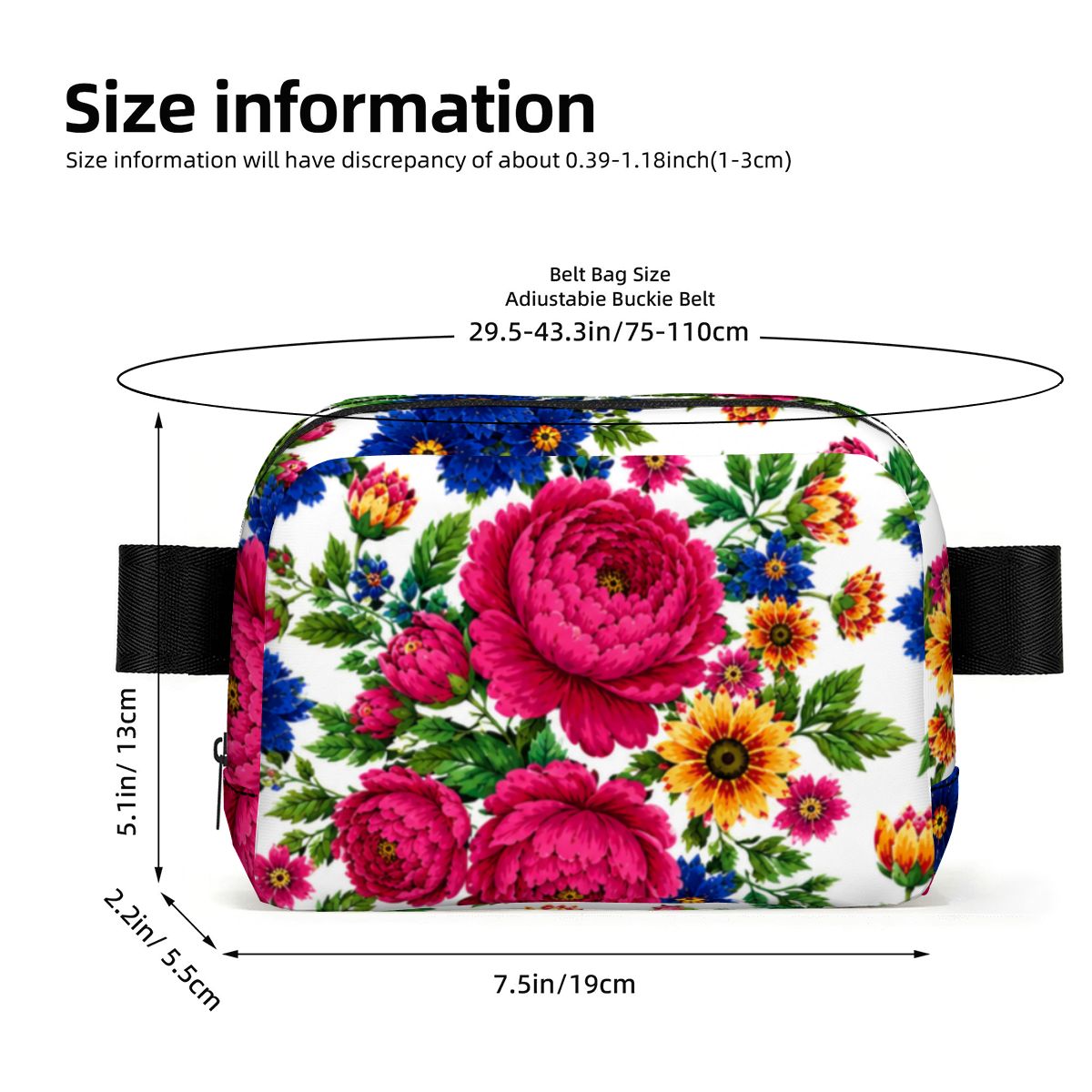 Snow Kokum Floral Fanny Pack
