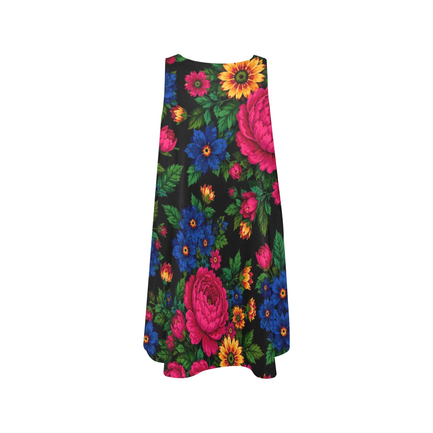 Midnight Kokum Floral Sleeveless Pocket Dress