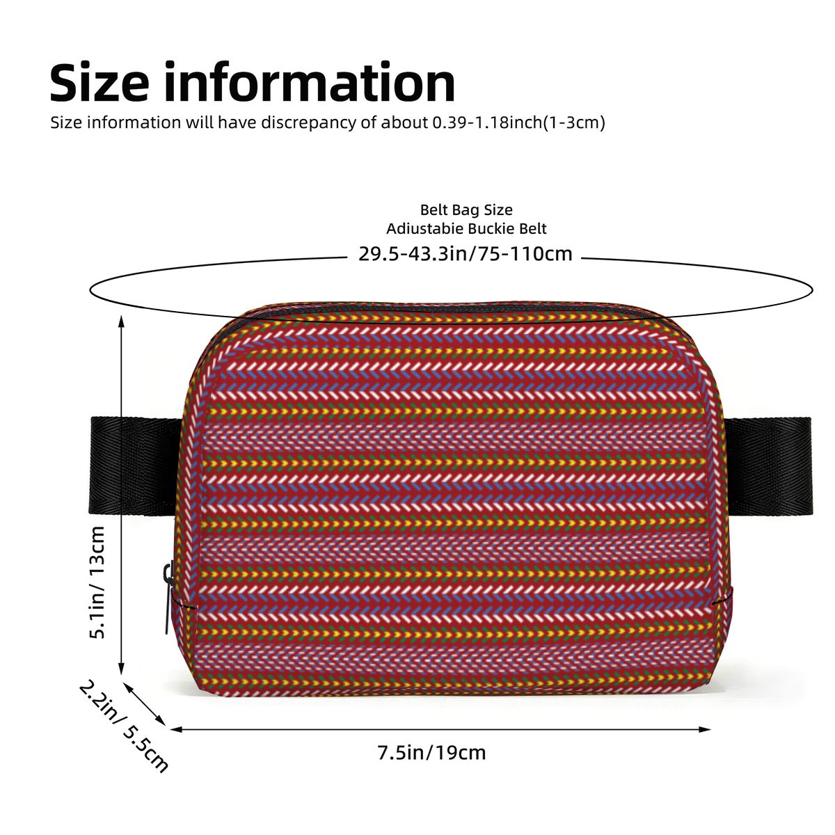 Métis Sash Print Fanny Pack