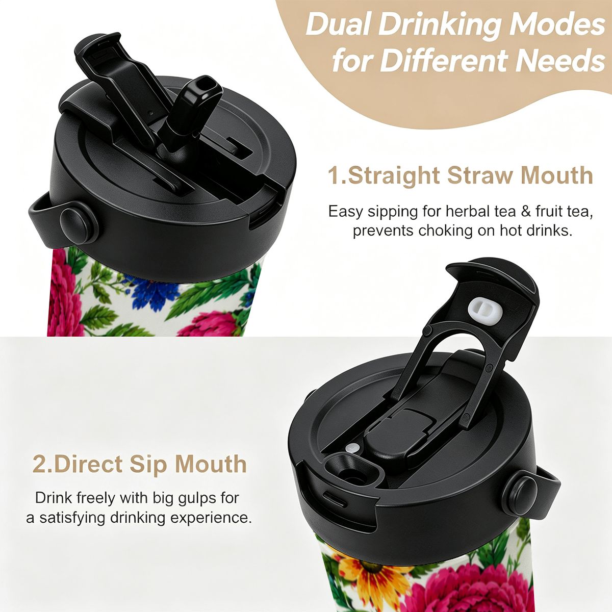 Snow Kokum Tea Infuser Tumbler – 20 oz