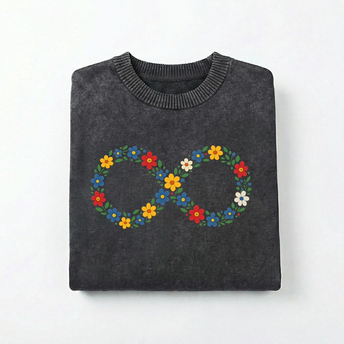 Floral Infinity Vintage Crewneck
